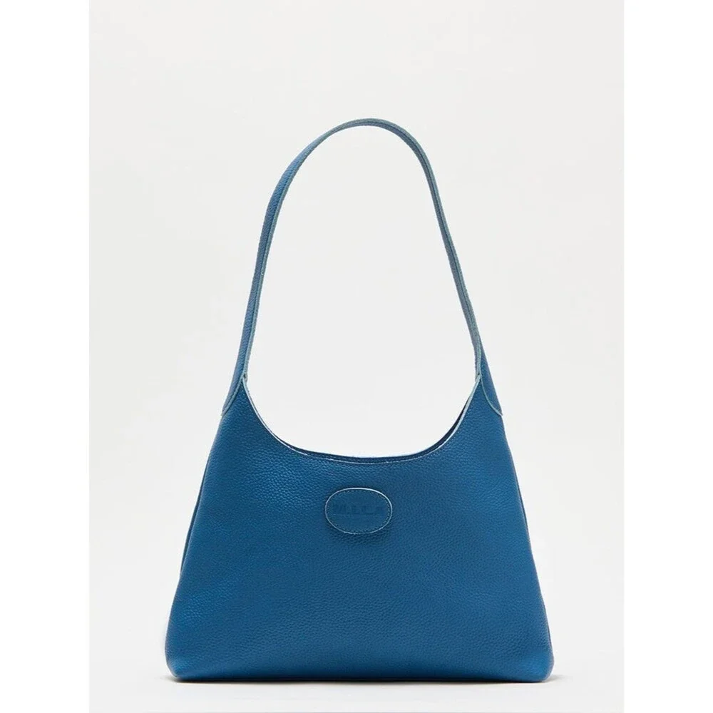 NWOT M.I.L.A Royal Blue Celina Leather High Quality Hobo Bag Best Selling Style